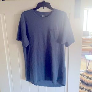 Light blue RSQ scallop pocket T shirt